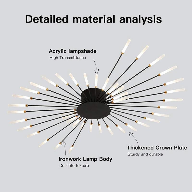 Modern LED Ceiling Lamp Living Room Dining Bedroom Ceiling Chandelier Lights Nordic Design Home Decor Indoor Lighting