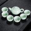 TingLe Simple Hand-painted Ceramic Gongfu Tea Set