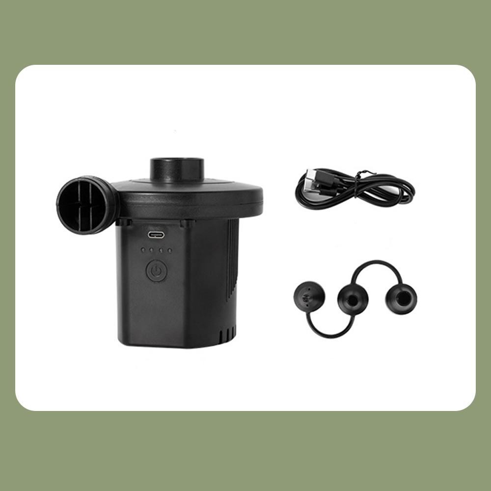 

Мини-надувной насос, электрический насос для кемпинга с воздушной подушкой, портативный насос для быстрого наполнения матраса, нагнетательный насос для бассейна, инжектор чёрный