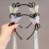 Tassel Butterfly Ribbon Headband Chinese Style Hair Bands for Children  Gifts