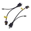 2pcs H4 LED Relay Harness Bi Xenon Cable WireHarness For Bi-Xenon HID Bulbs Wiring Controller Play And Plug Bi-led Projector Len