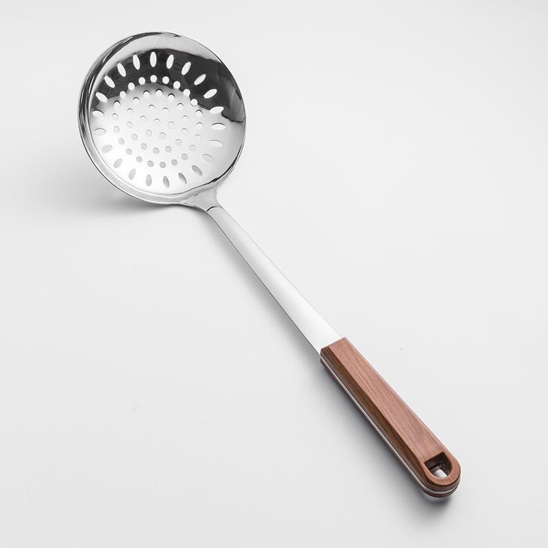 HANYANG Stainless Steel Stir-fry Spatula Large Soup Spoon Thickened Handle Spatula Cookware