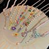 Korean Style Pearl Butterfly Necklace Women Luxury Lightweight Versatile Sweater Chain Jewelry