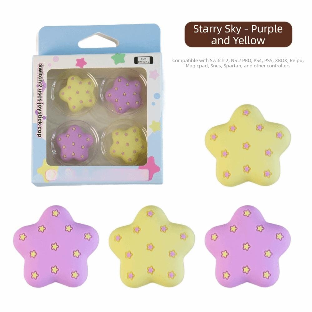 4 Pcs Non-Slip Joystick Cap Cover for Switch2/NS2/PS4/PS5/Pro/Xbox Controller Accessories