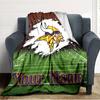 Name Custom Minnesota Vikings Logo Print Flannel Blanket High Quality Warm Comfortable Cover for All Seasons Perfect for Gifts Home Decor