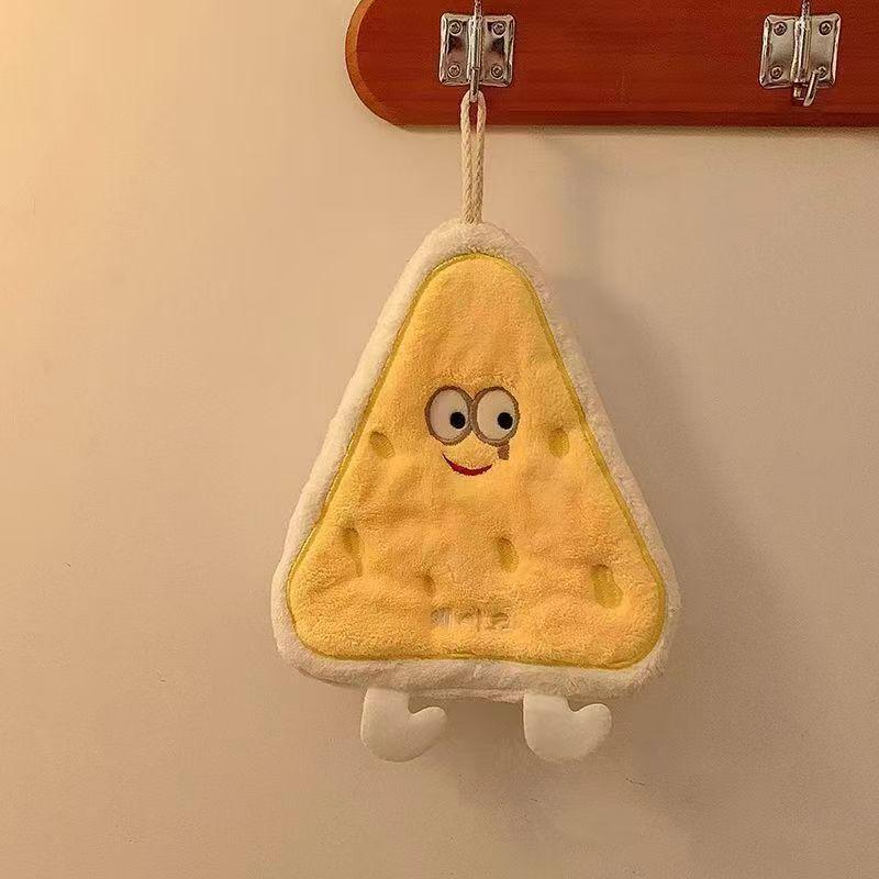 Cute Cartoon Hanging Hand Towel - Absorbent, Thickened Bathroom or Kitchen Dishcloth