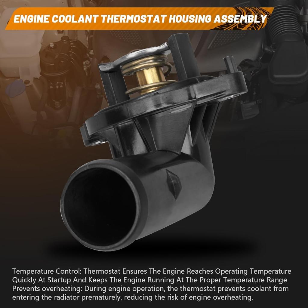 5184651AG Thermostat Housing for Dodge Durango 2011-2015, for Jeep Grand Cherokee 2011 2012 2013 2014 2015 2016 2017 2018, for Jeep Wrangler JK