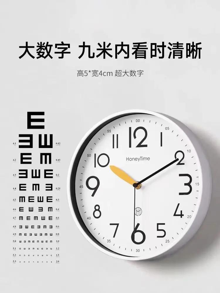 Simple Modern Silent Clocks Creative Artistic Bedroom Living Room Study Mute Wall Hanging Clock Watch Home Decoration