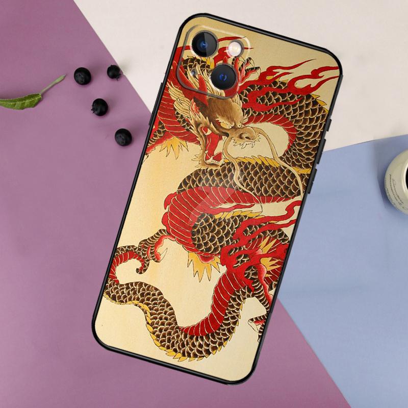 

Chinese Dragon Case For iPhone 16 15 14 13 12 11 Pro Max Mini X XR XS Max 7 8 Plus 2 Bumper Cases Cover iPhone 15 Pro