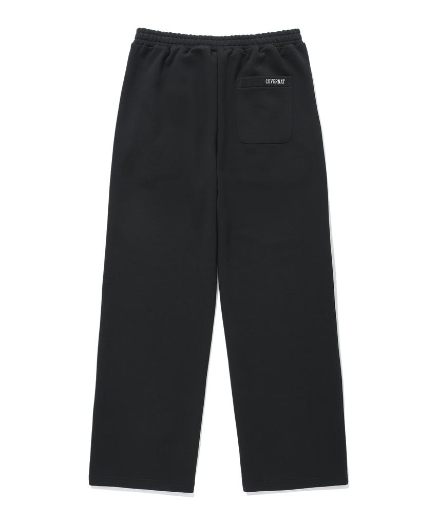 COVERNAT C Logo Sweat Wide Pants Black