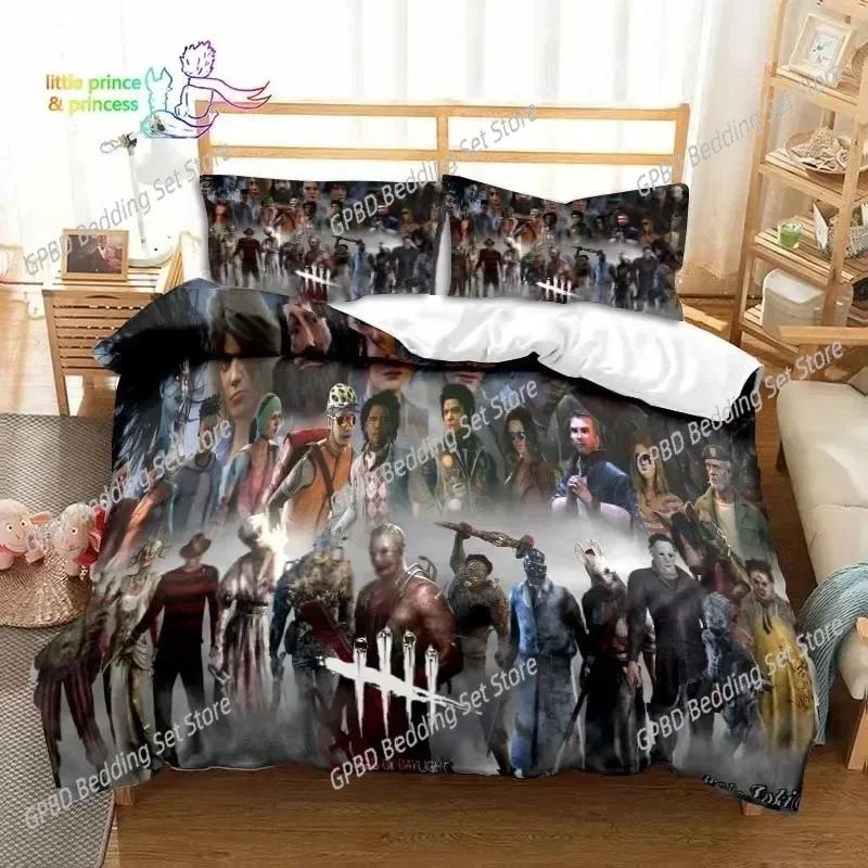 

Game Day By Daylight Beding Set 3D Printed Suitable for Bedrom Soft with Soft Fabric Duvet Cover Set With Pilowcases Children Kids Home Textile 100*200cm Single