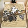 1PC Simon's Cat Print Flannel Blanket, High Quality All Seasons, Home Decor, Warmth and Comfort, Perfect for Christmas Gifts