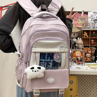 New High-value, Fresh and Sweet Female Junior High School Students Lightweight Large-capacity Backpack