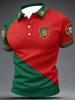 2026 Edition Portugiesisches Fan-Fußball-Polohemd - 3D-Druck - Bequem und Atmungsaktiv - Geeignet für Männer und Frauen