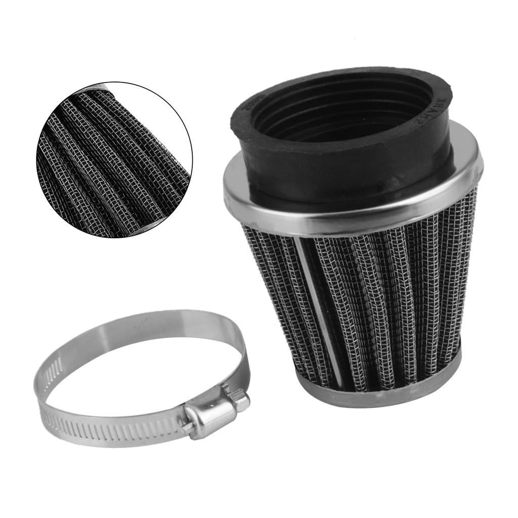 2 Piece Set of 2 Power Filters for Motorcycles Universal Motorcycle Carbon Style Air