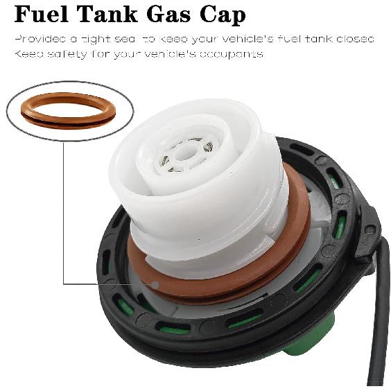 Rldym FC1068 8C3Z-9030-C Gas Cap Fuel Cap For 2008- Ford F250 F350 F450 F550 Super Duty 6.4L 6.7L Diesel Fuel Cap