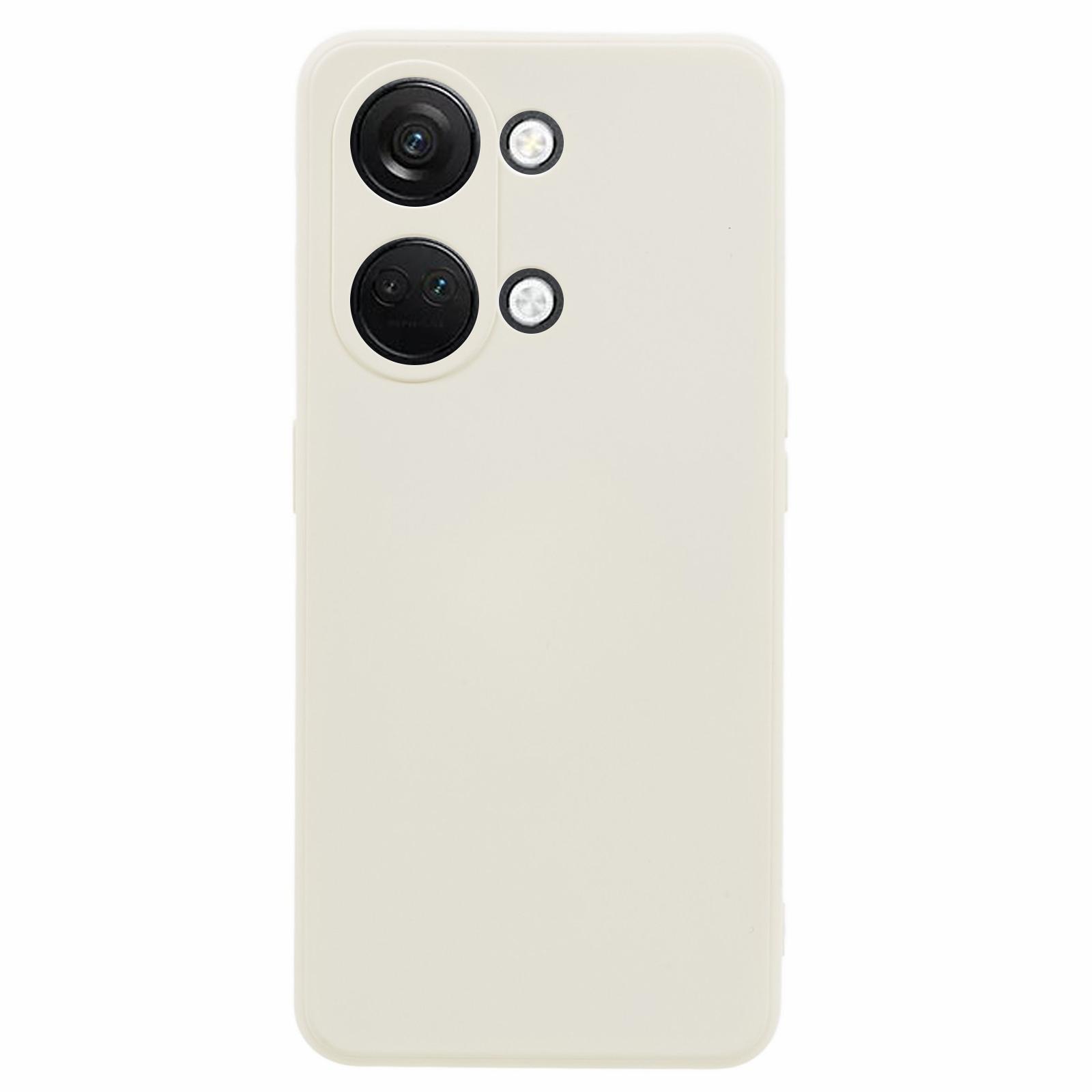 

TPU Case for OnePlus Ace 2V/Nord 3 5G,Rubberized Surface Fiber Lining Shockproof Phone Cover White