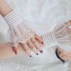 Elegant Trim Point Gloves For Unguis Art Photography Ventilated Polyamide Flexible Accessories For Weddings Parties