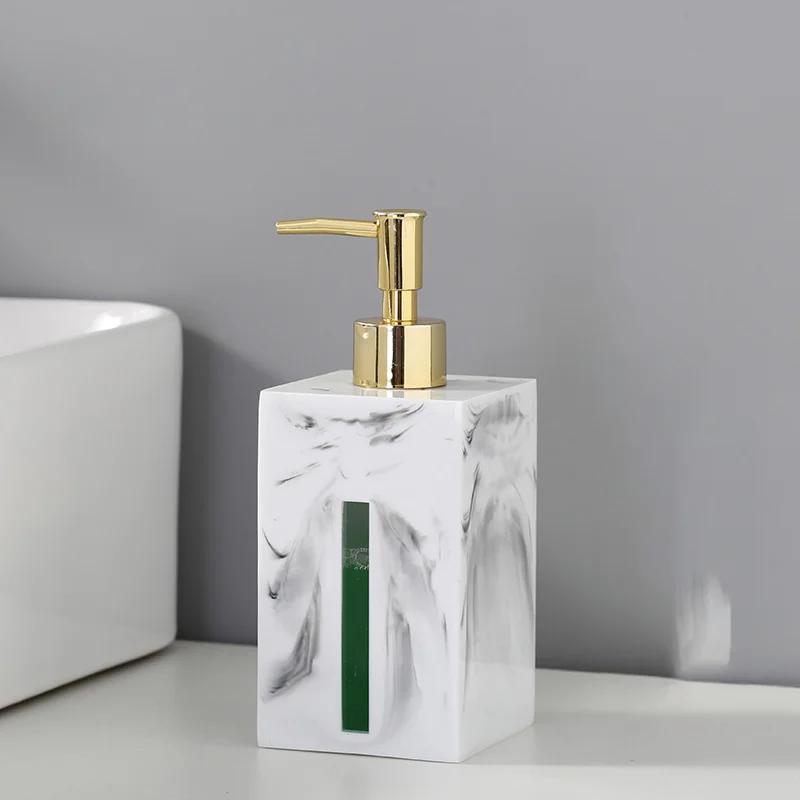 500ml marble soap dispenser ceramic bathroom shower gel shampoo bottle press lotion bottle bathroom accessories