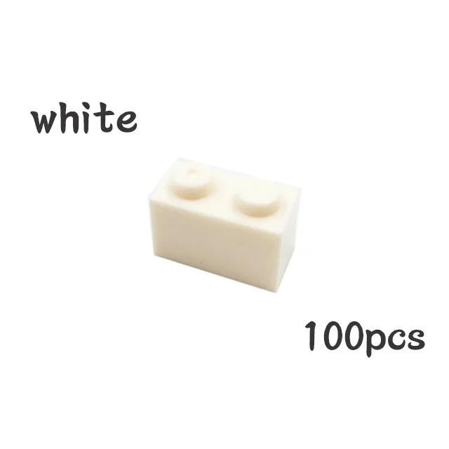 100Pcs DIY 3004 Thick Constructing Blocks Particle Figures 1x2 Dots Brick Works With Educational Creative Construction Leduo Kid Toy