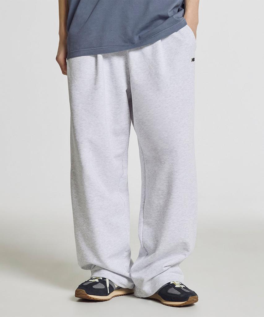 Nyuballanseu Nbmlg21433 / Uni Essential Summer Lightweight One-Pleat Wide Pants (Light Gray)