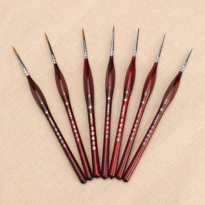 7 Teile/satz Pinsel Set Professionelle Sable Haar Kunst Nagel Malerei Zeichnung Pinsel Kunst Malerei Pinsel Stift