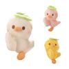 8 cm sleutelhanger hanger PP katoen volledig gevuld zacht mooi knuffel hangend ornament cartoon knuffel speelgoed pluche eend pop zak hanger partij gunst