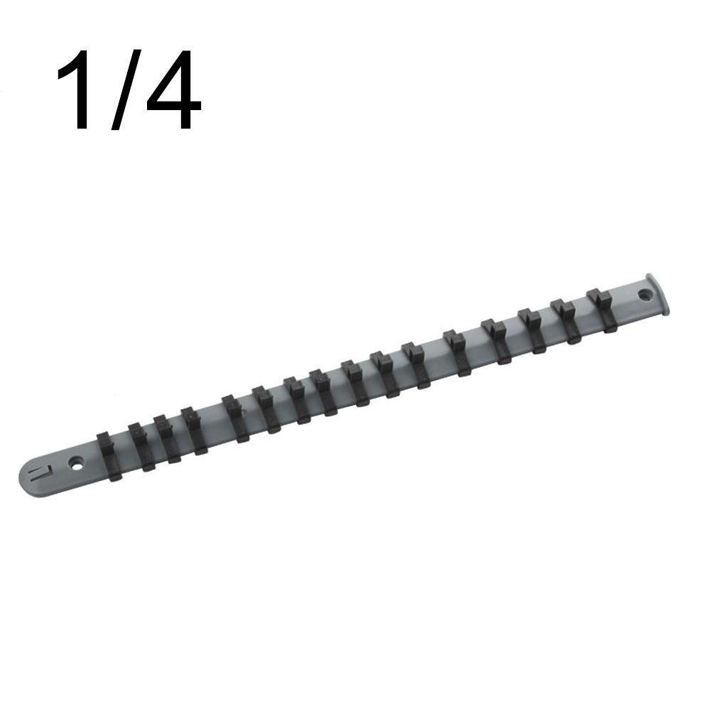 

Конструкция и эффективный дизайн в этой 3-секционной стойке для хранения торцевых головок 1/4