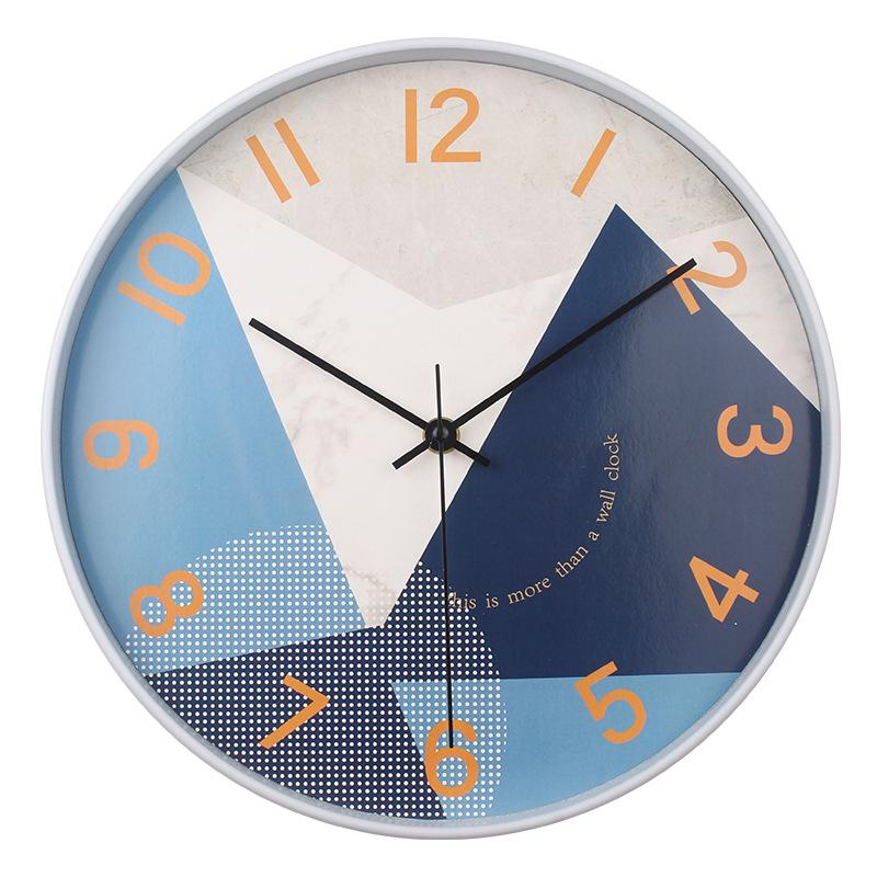 12-inch Clock Wall Clock Living Room Fashion Creative Home Bedroom Clock Modern Simple Silent Quartz Clock