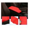 Red + Black Microfiber Leather Car Central Armrest Box Cover Case For BMW F30 3
