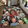 Freddy Jason Chucky Horror Movie Character Carpet Halloween Child's Play Floor Mat 3D Horror Rug Area Rugs Bedroom Non-slip Mat