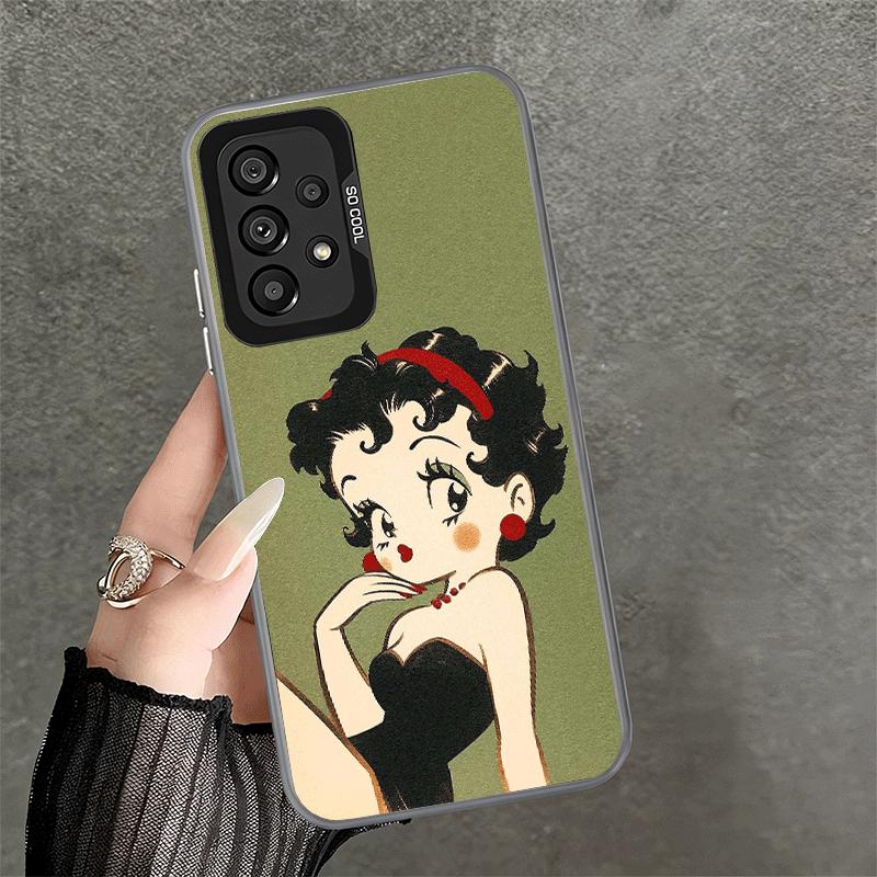 B-Bettys B-Boops Girl Soft Phone Case for Samsung A17 A16 A15 A14 A13 A57 A56 A55 A54 A53 A37 A36 A35 A34 A33 A26 A25 A24 A23 A5