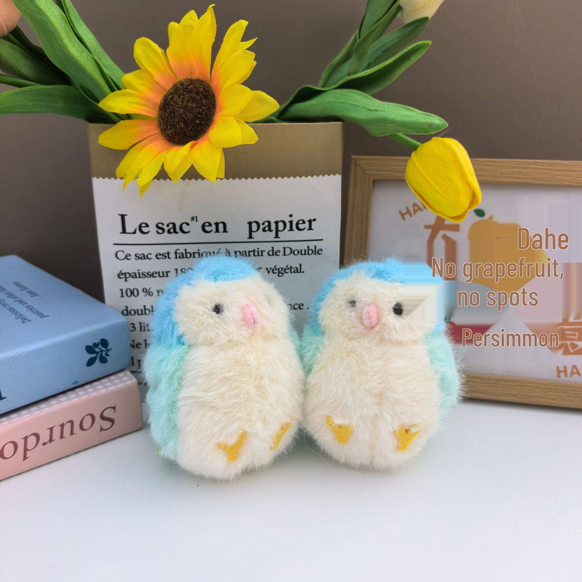 Очаровательный плюшевый брелок в виде попугая: Кулон в виде попугая в форме сердца для девочек 11cm