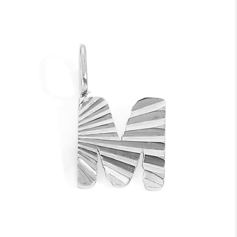 Alphabet Charms: Stainless Steel Letter Pendants - Personalized Jewelry Accessories