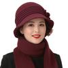 New wool hat winter middle-aged mother hat fleece thickened cold-proof warm winter knitted hat children