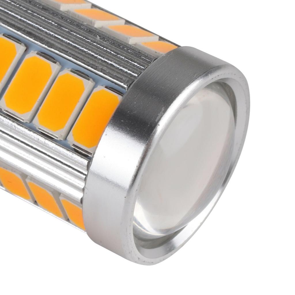 4PCS 33LED 581 BAU15S PY21W Car LED Bulbs Turn Signal Light 12V Yellow Brake Reverse Parking Lamps Indicator Led Bulbs 7