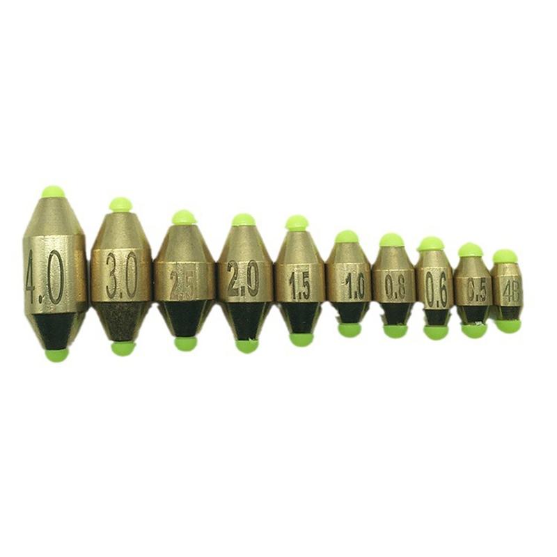Outdoor Fishing Artificial Copper Sinker Small Lead 1g 2g 3g 4.5g 5.5g 7.5g 11g 14.5g 18g Sinker Weights Tackle Accessories