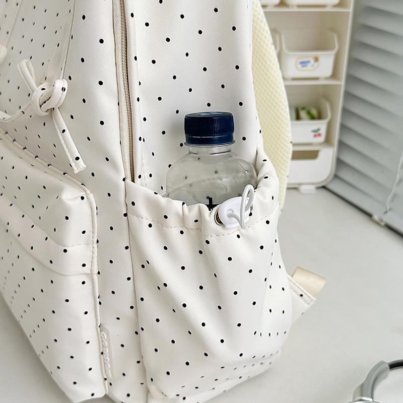 Polo Dot Printed Backpack Women's Large Capacity Backpack Student Schoolbag