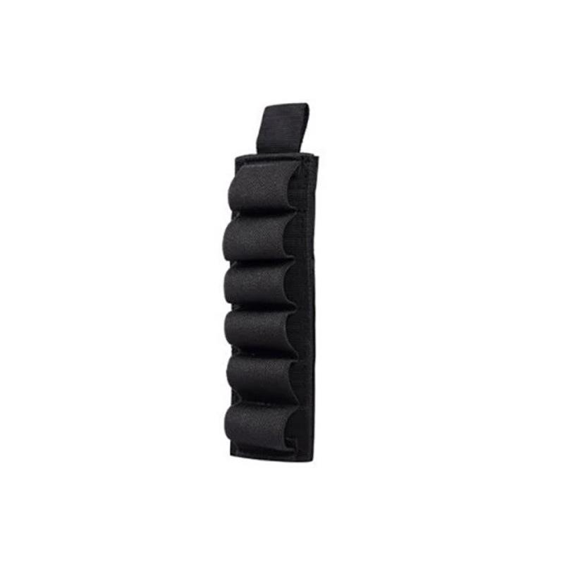 Tactical Outdoor 6 Round Shotgun Shell Holder Ammunition Pistol Bullet Reload Holder with Adhesive Backing Sticker