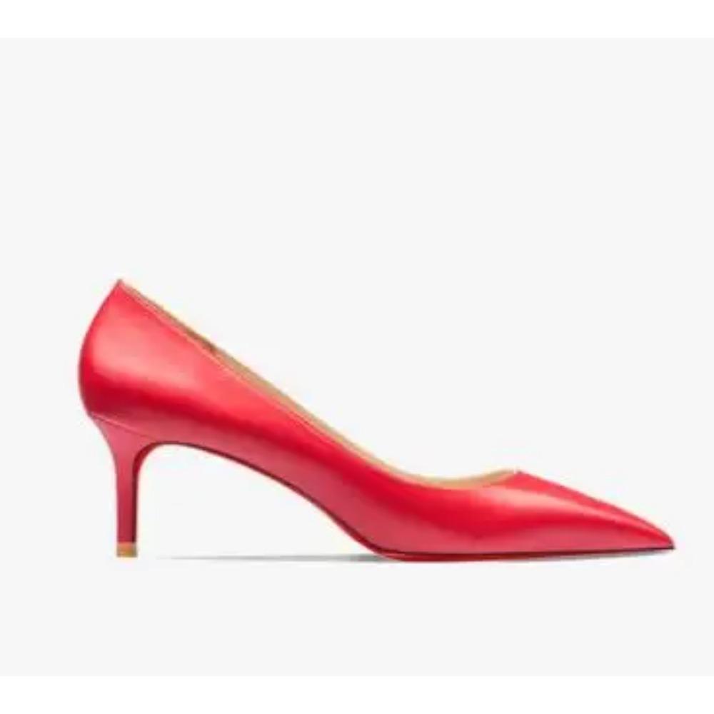 

HLTINO Sexy Women Red Bottom Shoes Ladies Needle Heel Matte Finish High Heeled Shoes for Autumn Spring Daily 40