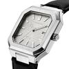 Lomanson Odier Octagonon Square White Black Leather Rwtlmm6Bs001Whwh0