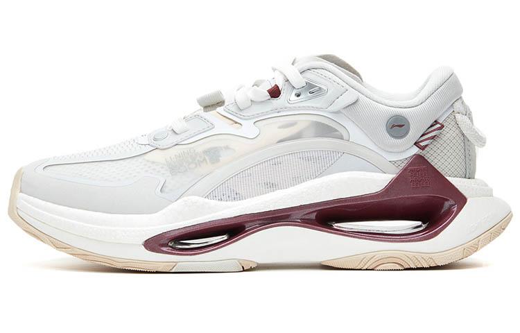 Li Ning Exceed Infinity Running Shoes Men s Low Top White/Gray/Red AGLR073-1 42