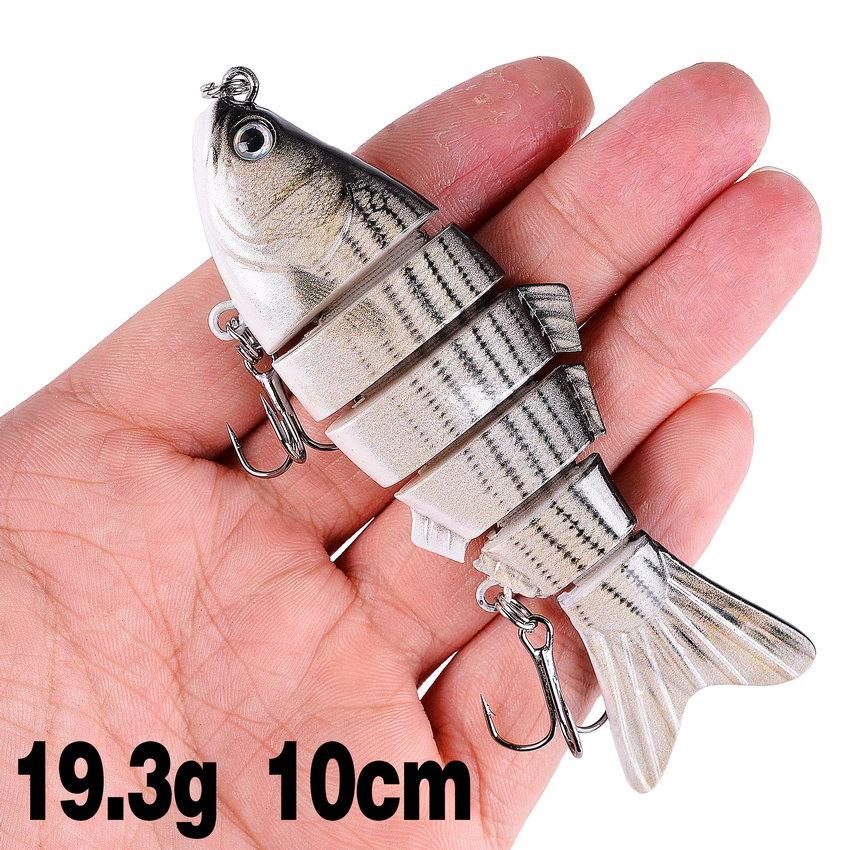 1 Pieces Fishing Lures Multi 6/7 Segments Jointed Hard Bait Wobblers Swimbait Crankbait Swim Bass For Pike Sinking