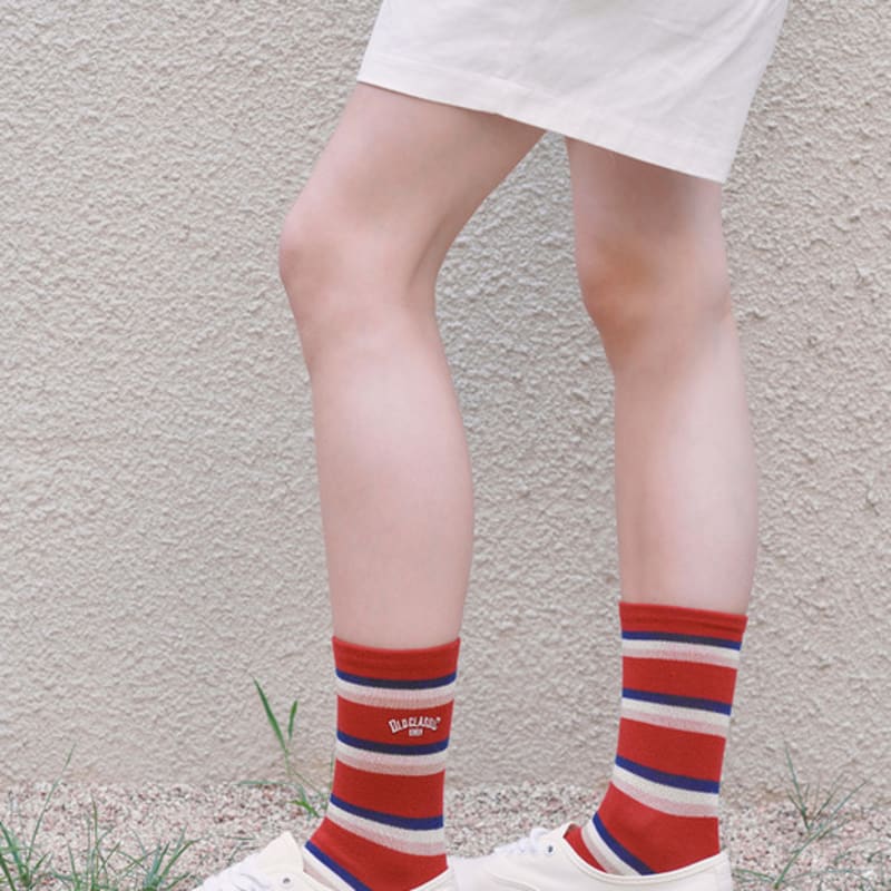 STUDIO SOCKSTOP 1989 Retro Striped Socks
