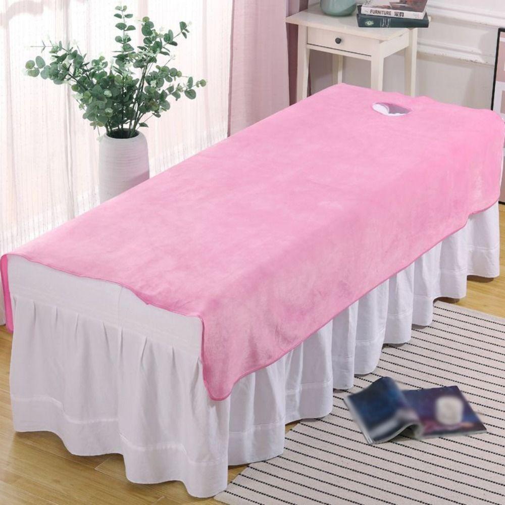 Soft SPA Bedspread with Face Hole Thickened Beauty Massage Table Cover Beauty Salon Accessories