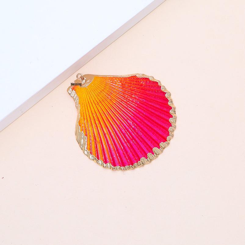 Electroplated Natural Shell Conch Scallop Pendant for DIY Necklace & Bracelet Jewelry