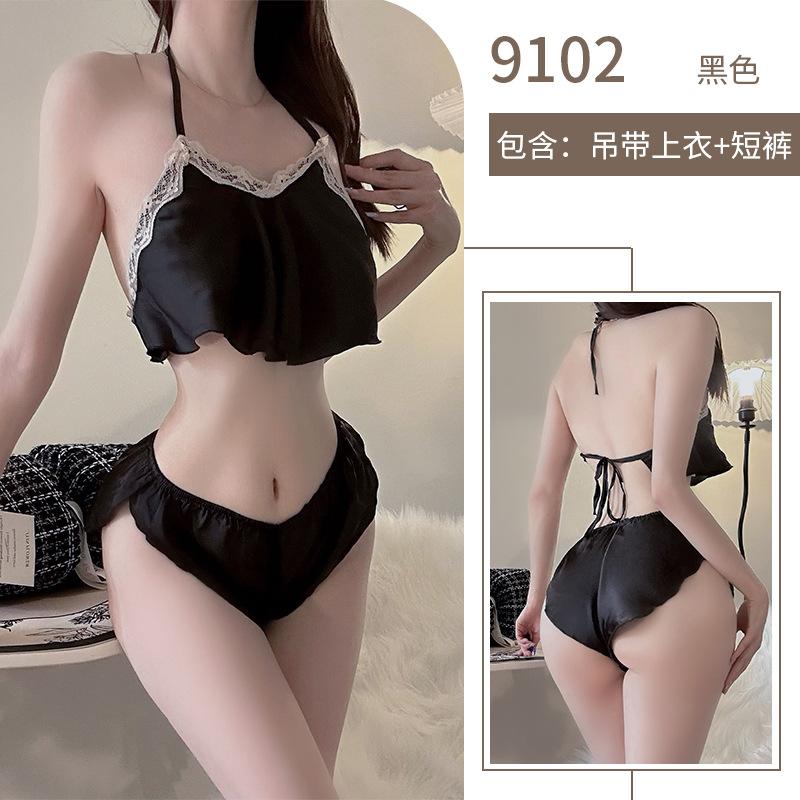 

Новое сексуальное нижнее белье, сексуальный комплект шорт с кружевной шнуровкой и карманом на животе, кружевное белье для чистой девушки, сексуальная женщина average size [wearable weight: within 65kg]