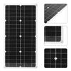 25W 18V Solar Panel 12V/5V Dual USB IP65 Waterproof with 12V/24V PWM Controller Charger for Car RV