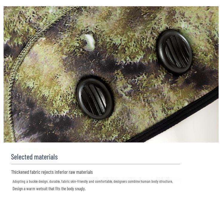 3mm Split Camouflage Spearfishing Wetsuit - Warm, Sun & Jellyfish Protection