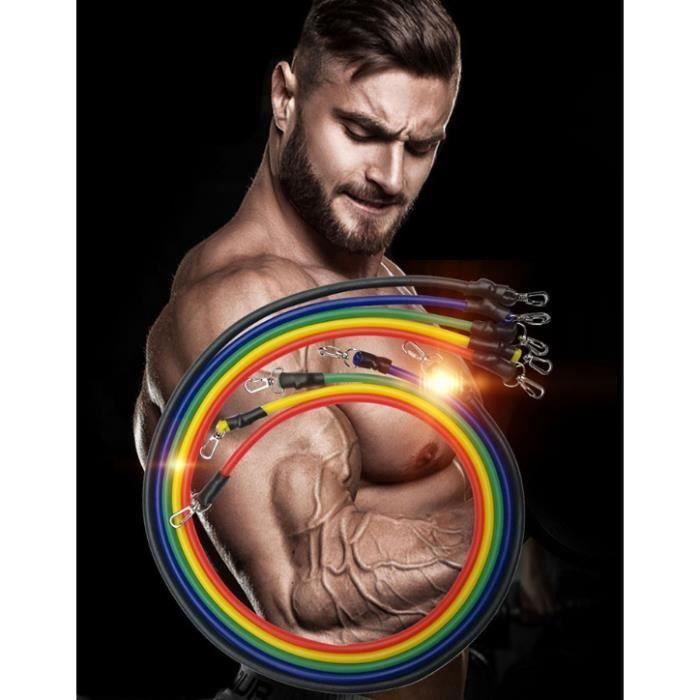 Set de bandes élastiques - 11 pièces - Fitness - Musculation - Débutant